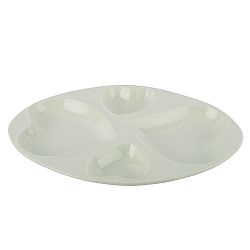 Bledě zelený keramický servírovací tác Tantitoni Oval