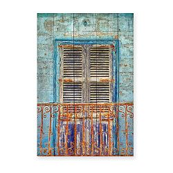 Cedule z borovicového dřeva Really Nice Things Balcony, 40 x 60 cm