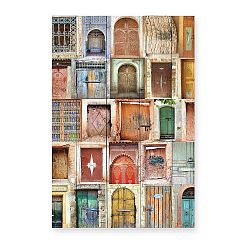 Cedule z borovicového dřeva Really Nice Things Doors, 40 x 60 cm