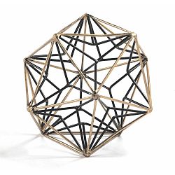 Černá dekorace s detaily ve zlaté barvě Thai Natura Bold