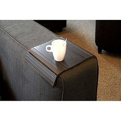 Černá dubová odkládací plocha na područku sedačky Rowico