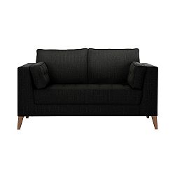 Černá dvoumístná pohovka Stella Cadente Maison Atalaia Black