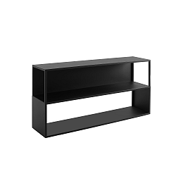 Černá knihovna Custom Form Hyller Side, výška 75 cm