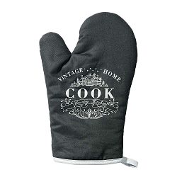 Černá kuchyňská chňapka Premier Housewares Vintage Home