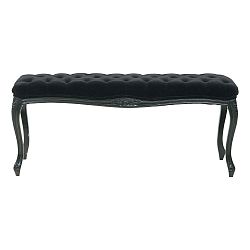 Černá lavice z gumovníkového dřeva Kare Design Opulence