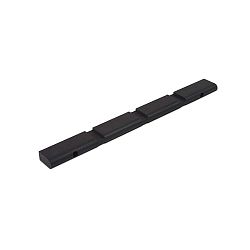 Černá nástěnná lišta WOOD AND VISION Less, délka 48 cm