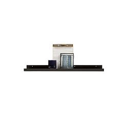 Černá nástěnná police na fotografie De Eekhoorn Ravi, délka 80 cm