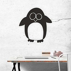 Černá nástěnná samolepicí dekorace North Carolina Scandinavian Home Decors Penguin V2, 52 x 55 cm