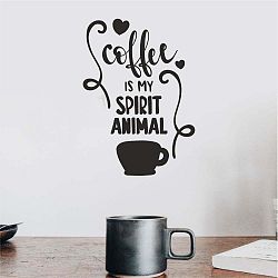 Černá nástěnná samolepka North Carolina Scandinavian Home Decors Motto V10