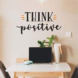 Černá nástěnná samolepka North Carolina Scandinavian Home Decors Motto V30