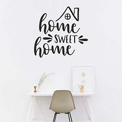 Černá nástěnná samolepka North Carolina Scandinavian Home Decors Motto V46