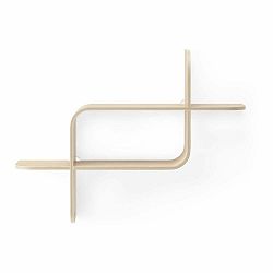 Černá patrová police z kaučukového dřeva 62 cm Montage – Umbra