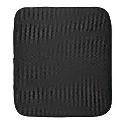 Černá podložka na umyté nádobí iDesign iDry, 45,7 x 40,6 cm