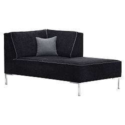 Černá rohová lenoška Corinne Cobson Home Blackbird, pravý roh