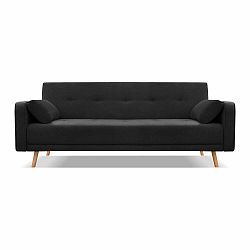 Černá rozkládací pohovka Cosmopolitan Design Stuttgart, 212 cm