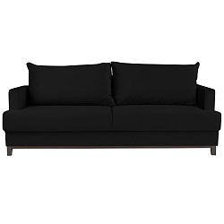 Černá rozkládací třímístná pohovka Mel Art Frederic