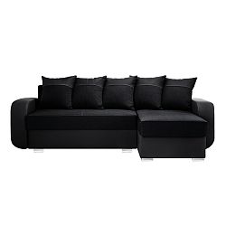 Černá sedačka Interieur De Famille Paris Destin, pravý roh