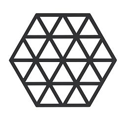 Černá silikonová podložka pod horké nádoby Zone Triangles
