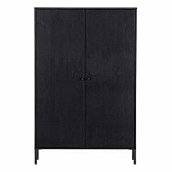 Černá skříňka z borovicového dřeva 100x155 cm Xam – WOOOD