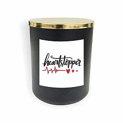 Černá svíčka North Carolina Scandinavian Home Decors Motto Glass Candle V6