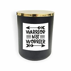 Černá svíčka North Carolina Scandinavian Home Decors Motto Glass Candle V7