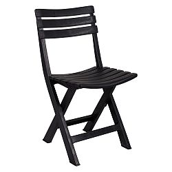 Černá zahradní skládací židle Crido Consulting Marella