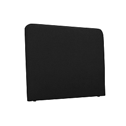 Černé čalouněné čelo postele THE CLASSIC LIVING Emma, 140 x 120 cm