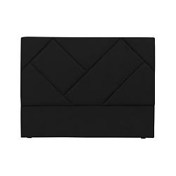 Černé čelo postele HARPER MAISON Annika, 140 x 120 cm