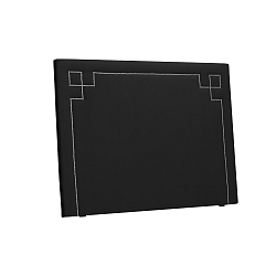 Černé čelo postele THE CLASSIC LIVING Nicolas, 160 x 120 cm