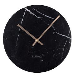 Černé nástěnné mramorové hodiny Zuiver Marble Time