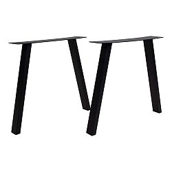 Černé ocelové nohy k jídelnímu stolu House Nordic Nimes, délka 71 cm