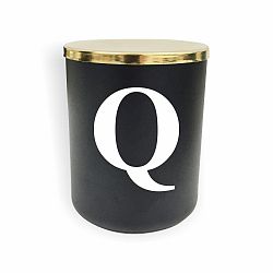 Černo-bílá svíčka North Carolina Scandinavian Home Decors Monogram Glass Candle Q