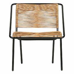 Černo-hnědá židle vhodná i do exteriéru BePureHome Wisp