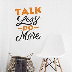 Černo-oranžová nástěnná samolepka North Carolina Scandinavian Home Decors Motto V37