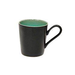 Černo-tyrkysový kameninový hrnek Costa Nova Riviera, 0,36 l