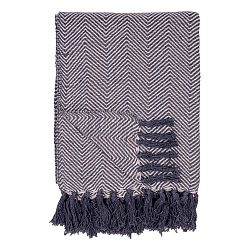 Černobílá bavlněná deka House Nordic Cort, 170 x 130 cm