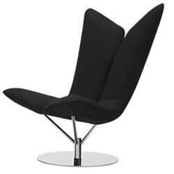 Černozelené křeslo Softline Angel Vision Black Khaki