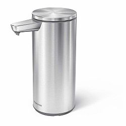 Černý bezdotykový ocelový dávkovač mýdla 266 ml – simplehuman