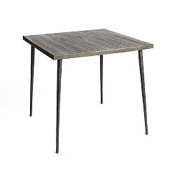 Černý jídelní stůl z mangového dřeva Simla Rock Cube