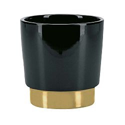 Černý kameninový květináč Miss Étoile Flowerpot, ø 11,5 cm