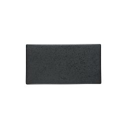Černý kameninový servírovací tác Bitz Mensa, délka 30 cm