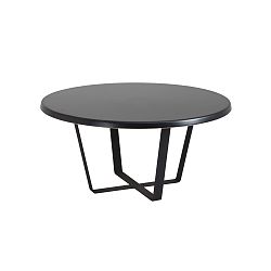 Černý konferenční stolek Custom Form Mapple, průměr 80 cm