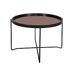 Černý konferenční stolek Leitmotiv Polished XL, 59 x 42 cm