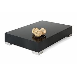 Černý konferenční stolek MobiliFiver Icube, 60 x 90 cm