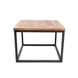 Černý konferenční stolek s deskou z mangového dřeva LABEL51 Box