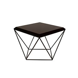 Černý konferenční stolek Take Me HOME Tulip, 53 x 53 cm