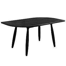 Černý konferenční stolek z borovicového dřeva Karup Leaf