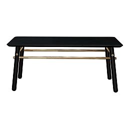 Černý konferenční stolek z borovicového dřeva Karup Stick