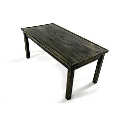 Černý konferenční stolek z borovicového dřeva Obizo