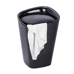 Černý koš na prádlo a taburetka v jednom Wenko Candy Square